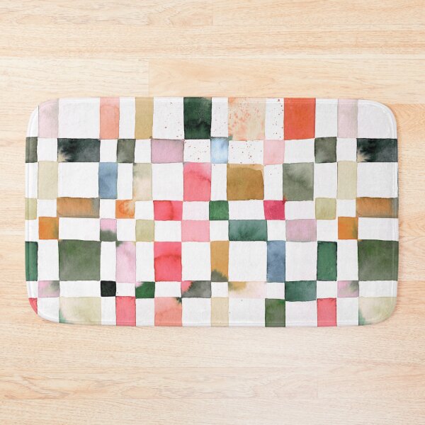 Item preview, Spring Summer Checkerboard - Green and Red Checkered Print designed and sold by ninoladesign.
