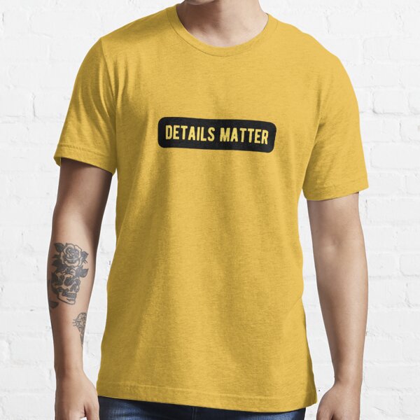 Details Matter Jack Reacher Quote Essential T-Shirt for Sale by  bossbehaviour