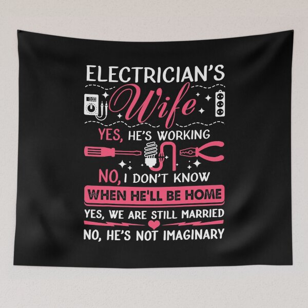 Item preview, Electricians Wife Funny Electrician Gift designed and sold by SageTobias.