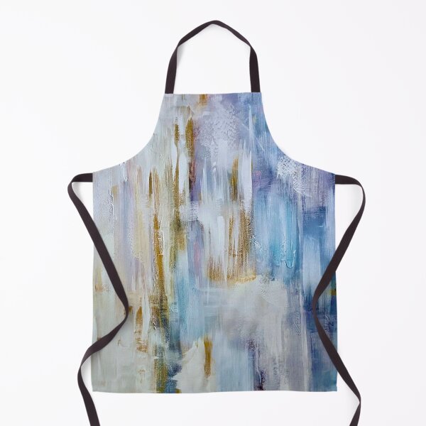 Item preview, Promenade by the sea abstract painting icicles and clouds designed and sold by Marilena Strambu.