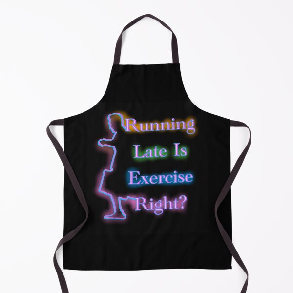 Item preview, Running Late Is Exercise Right Sticker designed and sold by mercedesfr47.