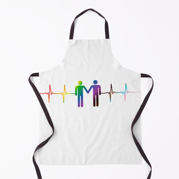 Item preview, Gay Heartbeat Pride Men Rainbow designed and sold by StudioFourty2.