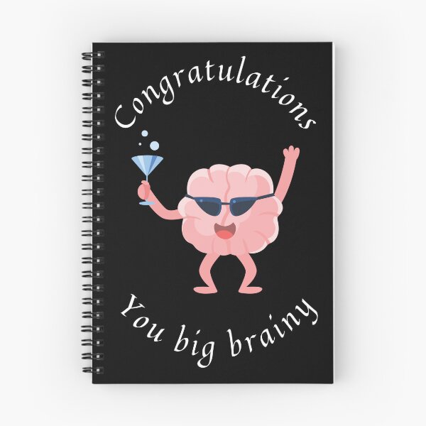 Item preview, Congratulations you big brainy, big party brain with a drink, celebrate graduation designed and sold by Lady-Frost.