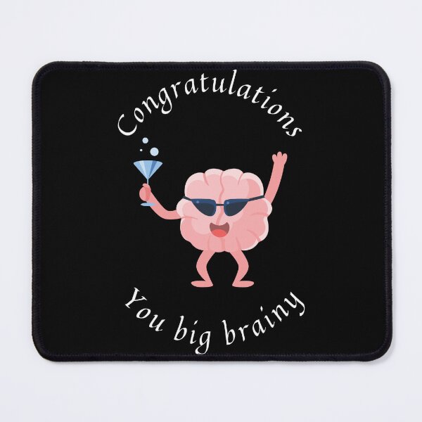 Item preview, Congratulations you big brainy, big party brain with a drink, celebrate graduation designed and sold by Lady-Frost.