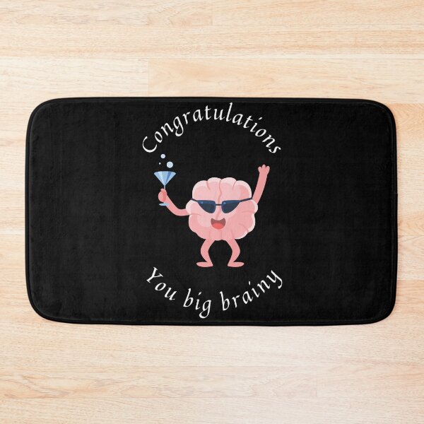 Item preview, Congratulations you big brainy, big party brain with a drink, celebrate graduation designed and sold by Lady-Frost.