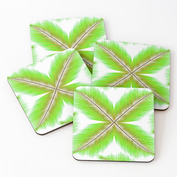 Item preview, Green coconut leaf pattern designed and sold by Bigrow.