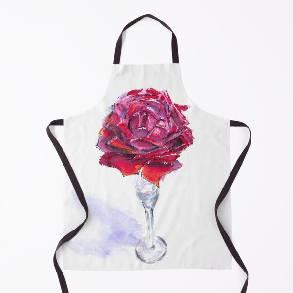 Item preview, Red Rose In A Stack Watercolor Print designed and sold by NatalyMak.