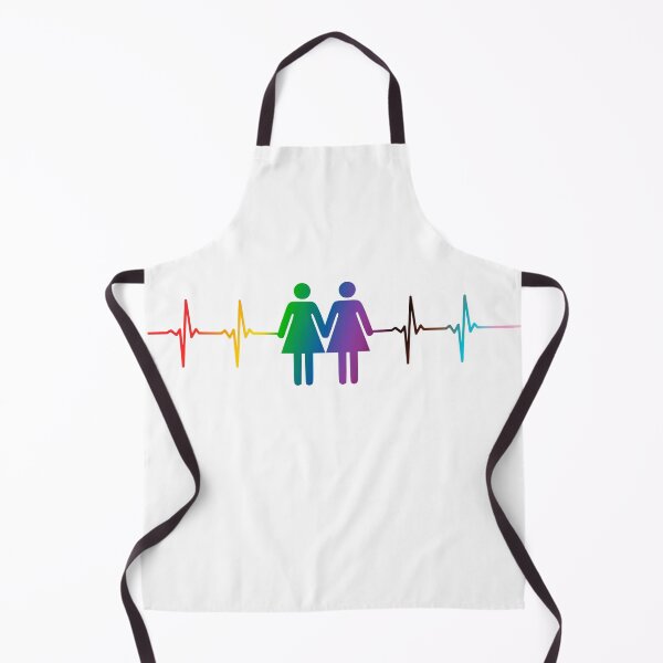 Item preview, Gay/Lesbian Heartbeat Pride Women Rainbow designed and sold by StudioFourty2.
