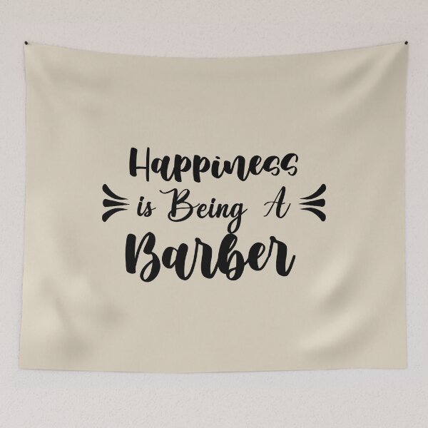 Item preview, Happiness Is Being A Barber - Funny Barber Quote Gift Idea For Men and Womens designed and sold by Mmmm3344.