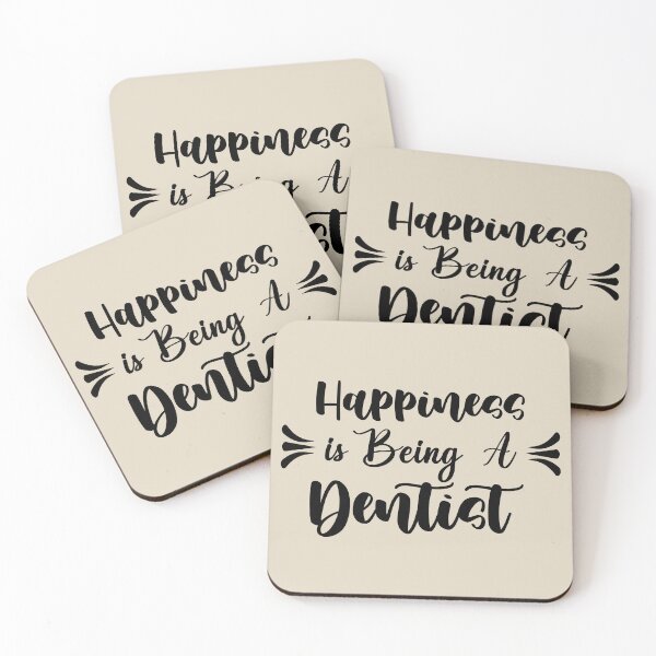 Item preview, Happiness Is Being A Dentist - Funny Dentist Quote Gift Idea For Men and Womens designed and sold by Mmmm3344.