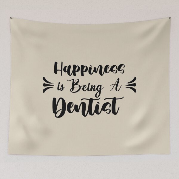 Item preview, Happiness Is Being A Dentist - Funny Dentist Quote Gift Idea For Men and Womens designed and sold by Mmmm3344.