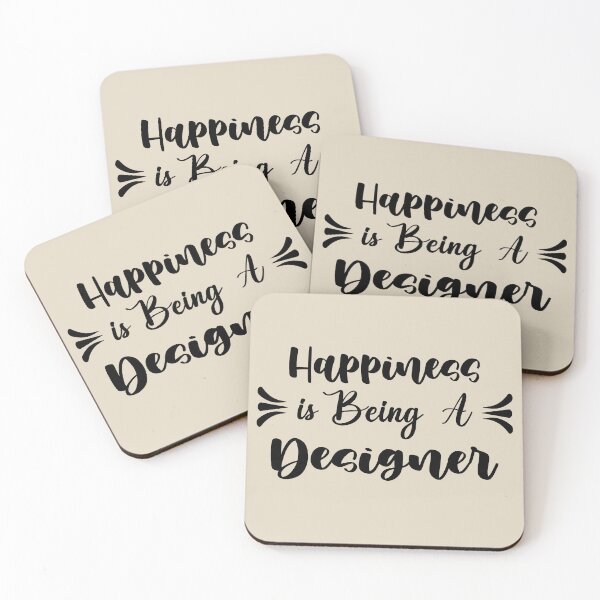 Item preview, Happiness Is Being A Designer - Funny Designer Quote Gift Idea For Men and Womens designed and sold by Mmmm3344.