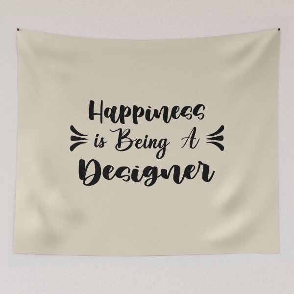 Item preview, Happiness Is Being A Designer - Funny Designer Quote Gift Idea For Men and Womens designed and sold by Mmmm3344.