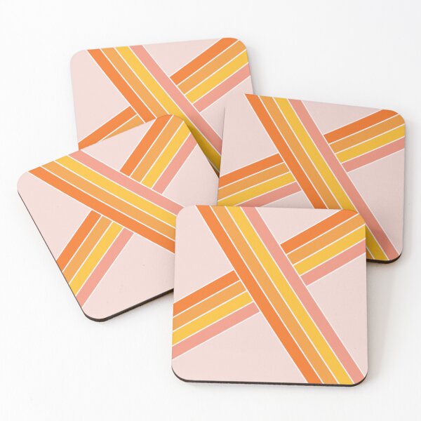 Item preview, Pink, yellow and orange retro stripes designed and sold by BattaAnastasia.