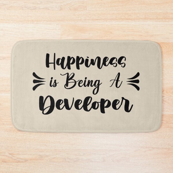 Item preview, Happiness Is Being A Developer - Funny Developer Quote Gift Idea For Men and Womens designed and sold by Mmmm3344.