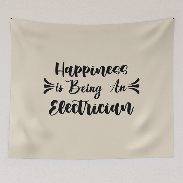 Item preview, Happiness Is Being A Electrician - Funny Electrician Quote Gift Idea For Men and Womens designed and sold by Mmmm3344.