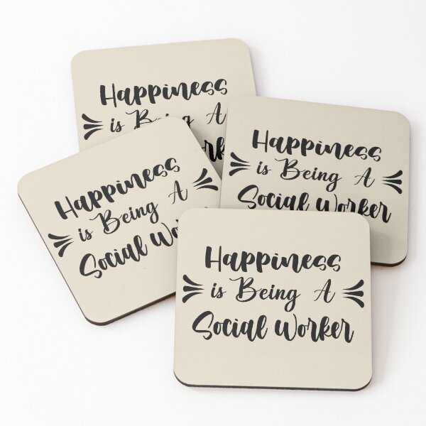 Item preview, Happiness Is Being A Social Worker - Funny Social Worker Quote Gift Idea For Men and Womens designed and sold by Mmmm3344.