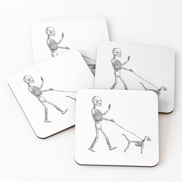 Item preview, Skeleton walks the dog designed and sold by my-drawings.