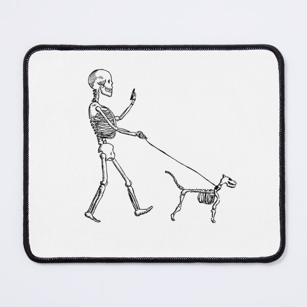 Item preview, Skeleton walks the dog designed and sold by my-drawings.