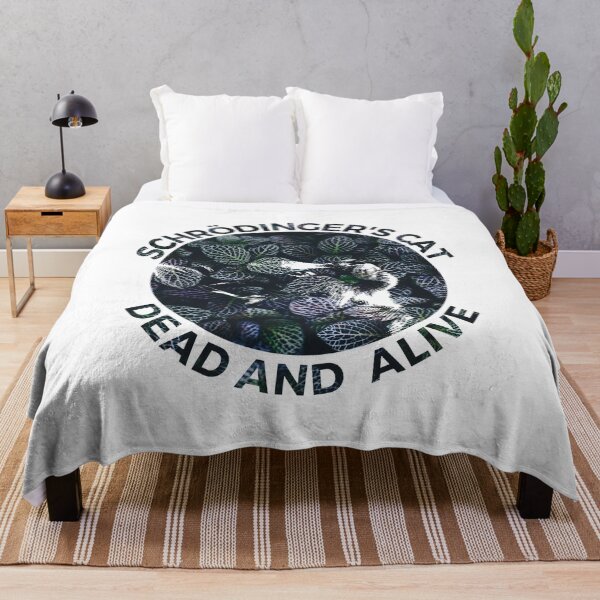 Item preview, Schrödinger's cat Dead and Alive- Cat in Leaves-Science designed and sold by Creative Life.