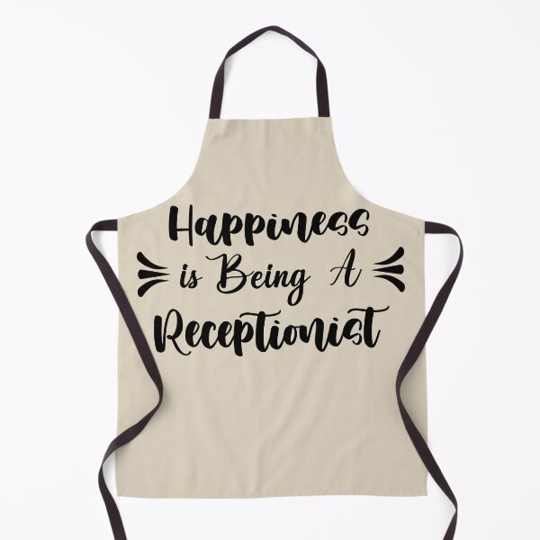 Item preview, Happiness Is Being A Receptionist - Funny Receptionist Quote Gift Idea For Men and Womens designed and sold by Mmmm3344.