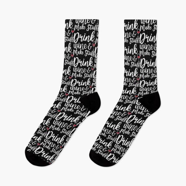 Item preview, Drink Wine And Make Stuff designed and sold by OutLoudDesigns.