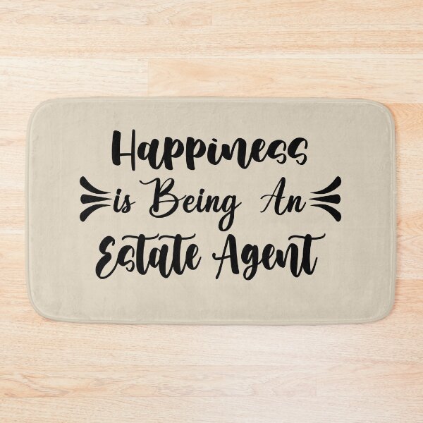 Item preview, Happiness Is Being A Estate Agent - Funny Estate Agent Quote Gift Idea For Men and Womens designed and sold by Mmmm3344.