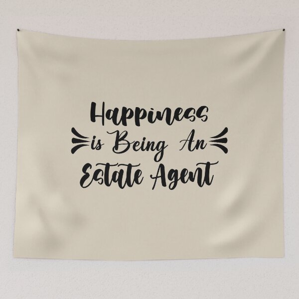 Item preview, Happiness Is Being A Estate Agent - Funny Estate Agent Quote Gift Idea For Men and Womens designed and sold by Mmmm3344.