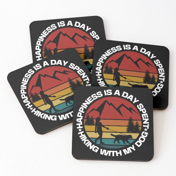 Item preview, Happiness is a day spent hiking with my dog designed and sold by TeyMank.