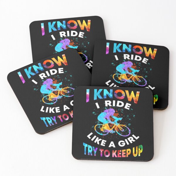 Item preview, Cycling Like A Girl Try To Keep Up Watercolor Art Classic T-Shirt designed and sold by baileyhodg.