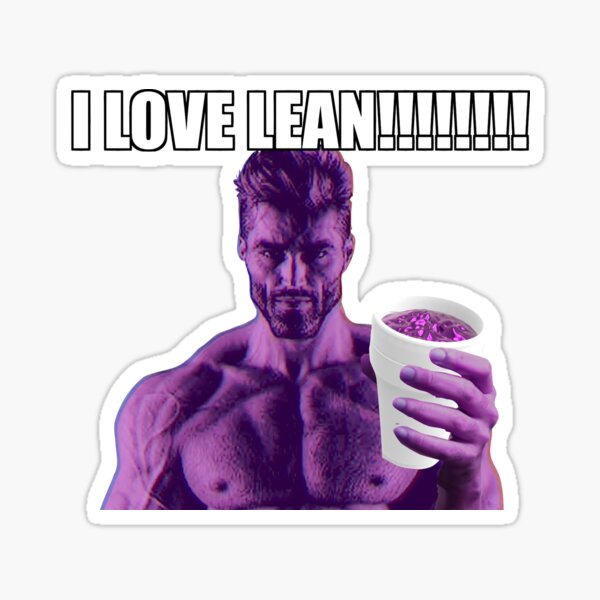 I LOVE LEAN!!!!!!!! Sticker