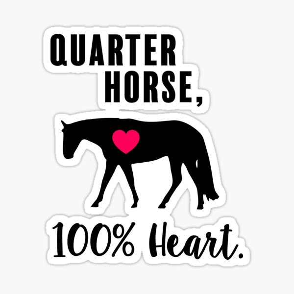 Aperçu de l'œuvre Quarter Horse, 100% coeur ! - Western Pleasure Pink Edition créée et vendue par That Horse Girl.