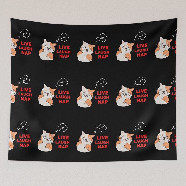 Item preview, Copy of Live Laugh Nap - Black And Red Simple Font - Funny Meme Sarcastic Satire designed and sold by ExploreTheStore.