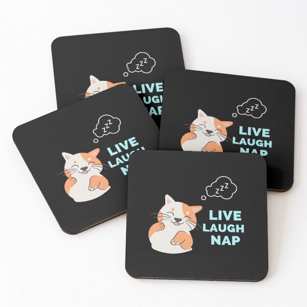 Item preview, Live Laugh Nap - Black And Blue Simple Font - Funny Meme Sarcastic Satire designed and sold by ExploreTheStore.