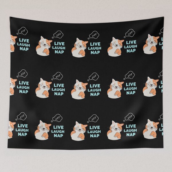 Item preview, Live Laugh Nap - Black And Blue Simple Font - Funny Meme Sarcastic Satire designed and sold by ExploreTheStore.