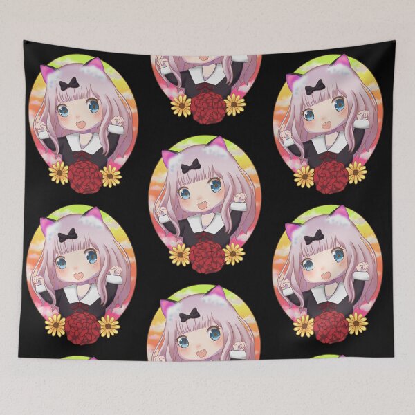 Item preview, chika fujiwara husbu kei nagisa chibi neko sticker love is war anime designed and sold by MarianVLG.