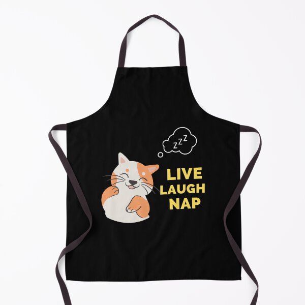 Item preview, Live Laugh Nap - Black And Yellow Simple Font - Funny Meme Sarcastic Satire designed and sold by ExploreTheStore.