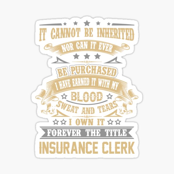Item preview, Insurance Clerk T Shirt - Forever The Title Job Gift Item Tee designed and sold by celiagomez456.