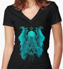Cthulhu Women's Fitted V-Neck T-Shirt