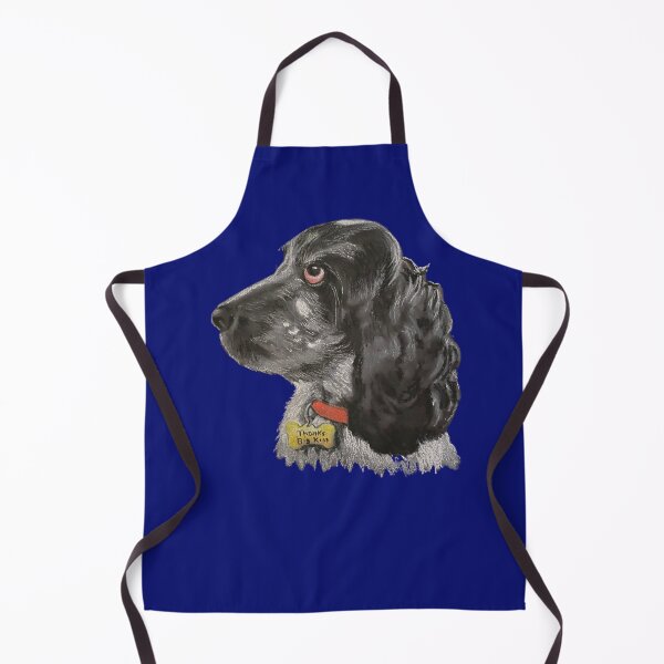 Item preview, Blue Rhone Cocker Spaniel Portrait on Blue designed and sold by Labradoodlesetc.