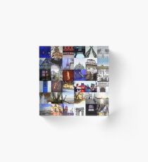 Collage of Paris Acrylic Block