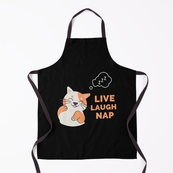 Item preview, Live Laugh Nap - Black And Peach Simple Font - Funny Meme Sarcastic Satire designed and sold by ExploreTheStore.