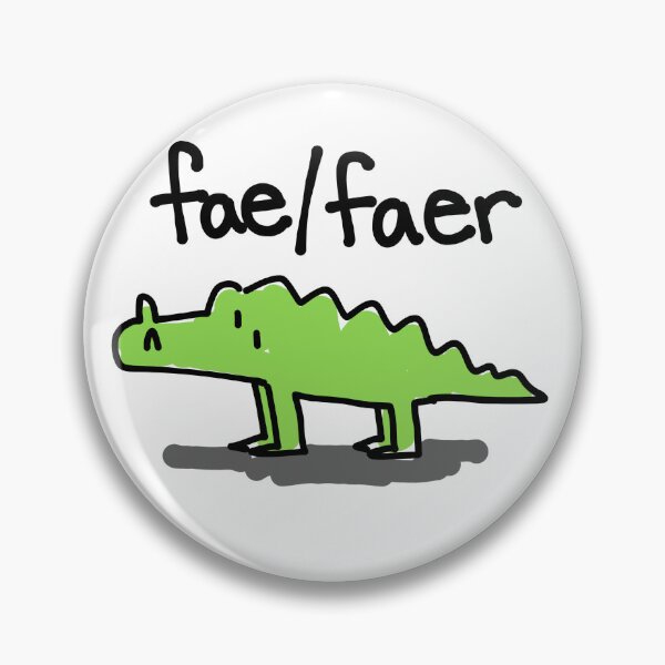 Item preview, Fae/Faer Pronoun Alligator designed and sold by NeetStudio.