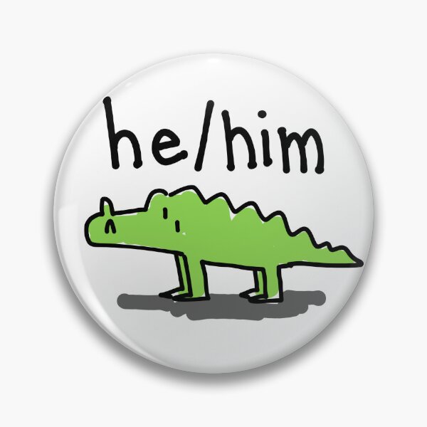 Artikelvorschau, Er / Ihn Pronomen Alligator entworfen und verkauft von NeetStudio.