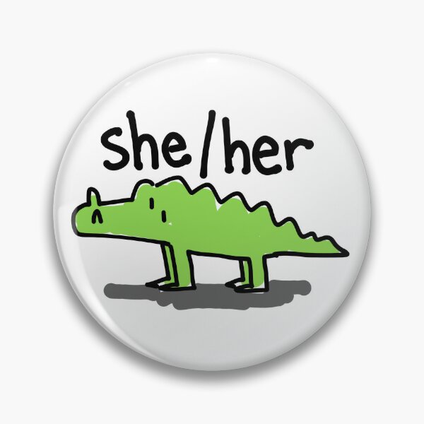 Item preview, She/Her Pronoun Alligator designed and sold by NeetStudio.