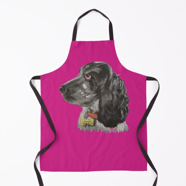 Item preview, Cocker Spaniel Portrait on Red/Pink designed and sold by Labradoodlesetc.