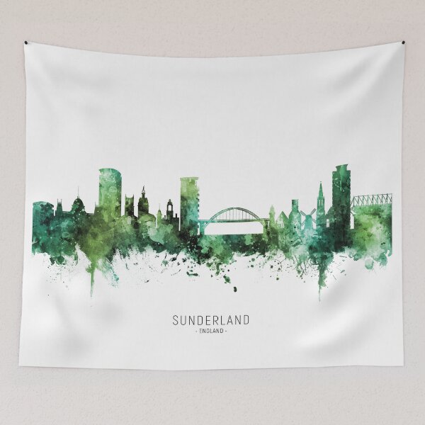 Item preview, Sunderland England Skyline designed and sold by ArtPrints.