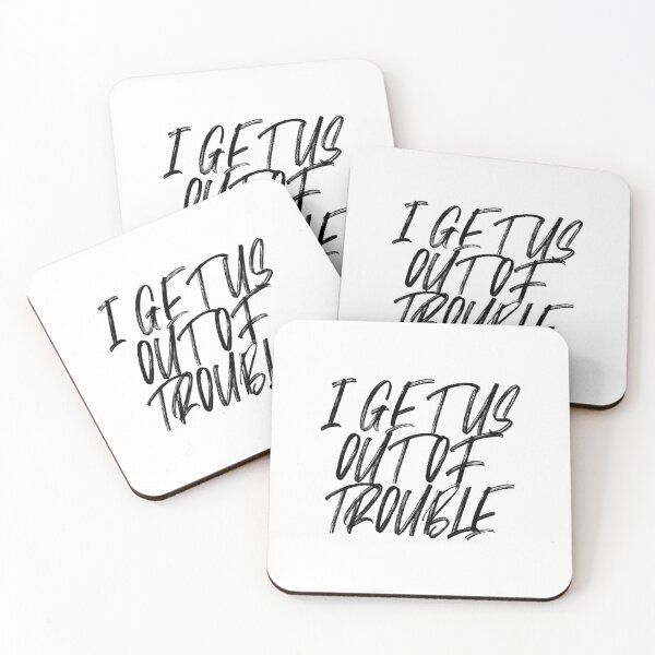 Item preview, I Get Us Into Trouble designed and sold by happymarkt.