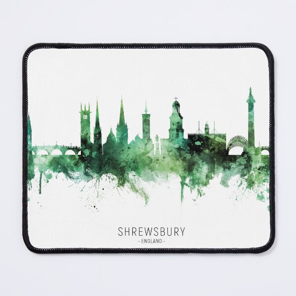 Item preview, Shrewsbury England Skyline designed and sold by ArtPrints.