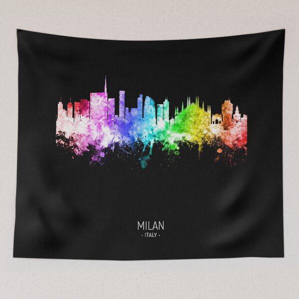 Item preview, Milan Italy Skyline designed and sold by ArtPrints.